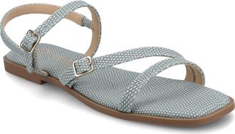 Journee Collection Brianna Sandal in Sky Blue Lizard at Nordstrom Rack, Size 7.5