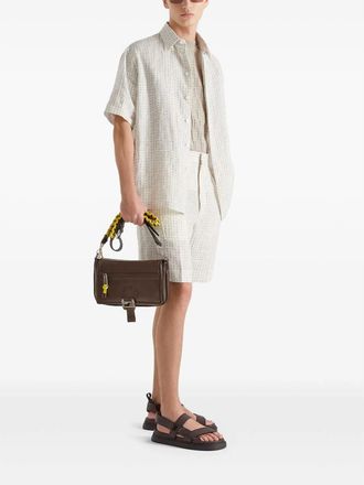 Fendi Stitching Linen Trousers