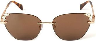 Blumarine Sbm 230S Zonnebril - Dames - Zonnebrillen - Bruin - ONE Size - Nylon - Accessoires
