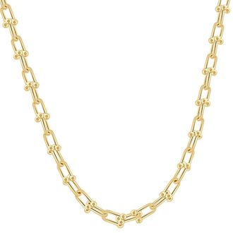 Pompeii3 14k Yellow Gold Womens 24 Chain Necklace 26 Grams 7.5mm Thick
