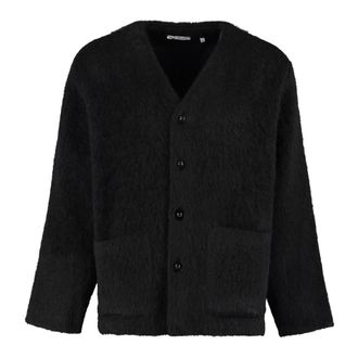 Our Legacy Cardigans, male, Black, Size: XL Cardigan with buttons
