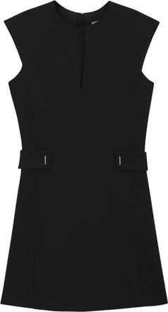 BOSS keyhole-neckline mini dress - Black