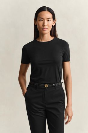 GANT Women Cotton T-Shirt (XXL) BLACK
