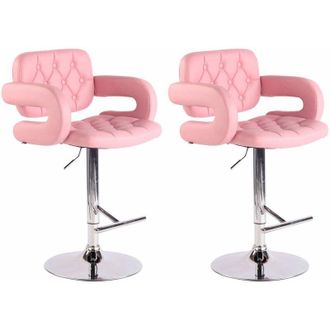 Clp Clp - Set De 2 Taburetes De Bar Dublin Rosado