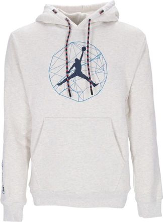 Nike Jordan Mountainside Graphic Hoodie met Kangoeroezak - Heren - Sportshirts - Grijs - S - Katoen - Fitness
