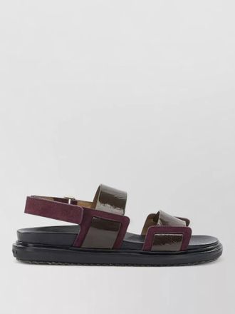 Marni leather double-strap fussbett sandals
