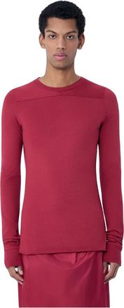 Moncler Girder Long Sleeve T-Shirt - Heren - Longsleeves - Rood - S - Katoen - Tops