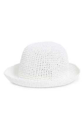 Kate Spade New York Straw Cloche in Fresh White at Nordstrom Rack