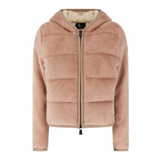 Moncler Stretch Polyester Vest - Dames - Jassen - Roze - Maat: M Poliester