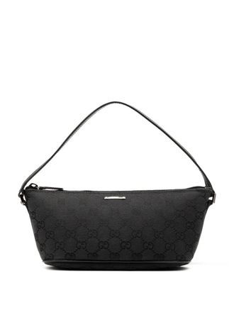 Gucci 2000-2015 GG Canvas Boat shoulder bag - Black