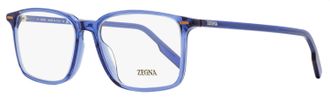 Ermenegildo Zegna Mens High Bridge Eyeglasses EZ5257-H 090 Transaparent Blue 55mm