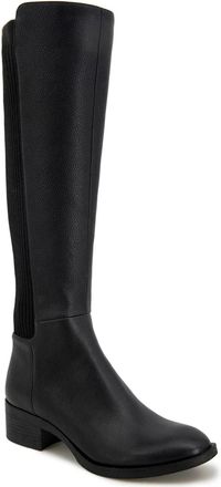 Kenneth Cole New York Levon Boots Womens Black Leather Knee High LION730