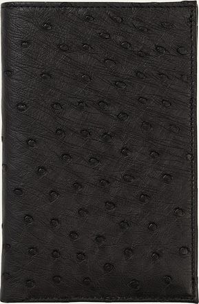 Abas Mens Matte Ostrich Leather Coat Wallet