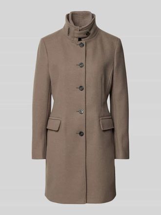 Cinque Slim Fit Mantel mit Woll-Anteil Modell ASTRO in Taupe, Gr&ouml;&szlig;e 34