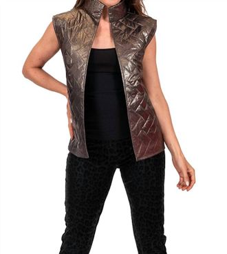Scapa Polished Sleeveless Vest In Bronze
