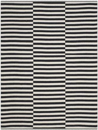 Safavieh Alfombra algod&oacute;n neutrale/nero 122 x 183 cm