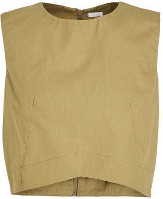 8 by YOOX ORGANIC COTTON SLEEVELESS CROP TOP