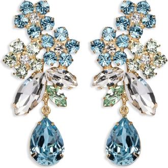 Jennifer Behr Orecchini bouquet - Blu