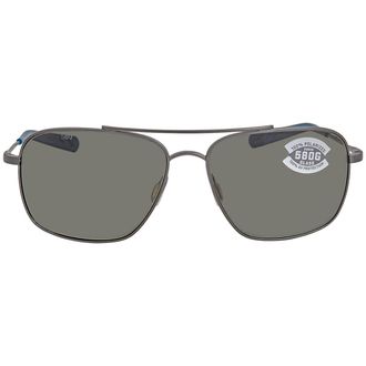 Costa CANAVERAL Grey Polarized Glass Titanium Mens Sunglasses CAN 185 OGGLP 59