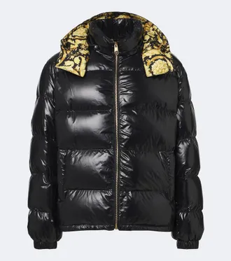 Versace Chaqueta de plumas Barocco con capucha