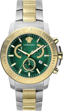 Versace Nieuwe Chrono 45mm Chronograaf - Heren - Accessoires - Geel - Maat: ONE Size