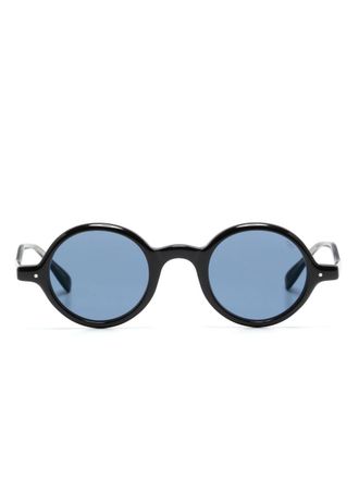 Eyevan 7285 Occhiali da sole tondi con lenti colorate - Nero