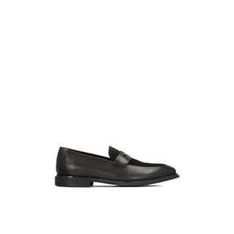 Kazar Schoenen, Heren, Zwart, 43 EU, Leer, Elegante Zwarte Leren Loafers