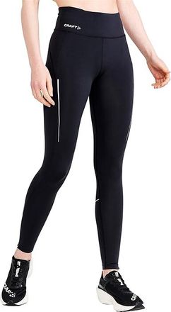 Craft Adv Essence Run Tights Womens Clothing Black : XS, Polyester/Elastane