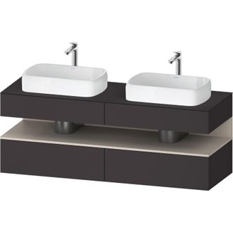 Duravit Qatego Consola Mueble Bajo Lavabo, 2 Extensiones, 2 - Duravit