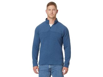 L.L.Bean Ridgeknit Quarter Zip Mens Sweatshirt Dark Marine Blue : SM, Polyester/Spandex/Tencel
