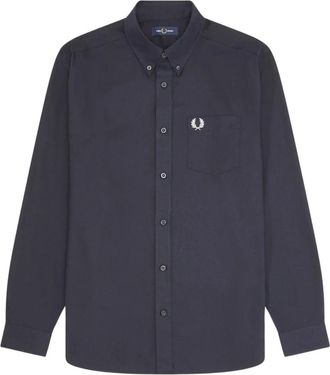 Fred Perry Klassiek Oxford Katoenen Overhemd - Heren - Casual Overhemden - Blauw - L - Katoen - Overhemden