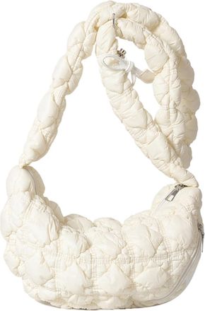 Generic Womens Small Handbag - Korean Style Cloud Pattern Pleated Shoulder Bag | Casual Underarm Bag For Autumn | Adjustable Strap For Shopping, Dating & Work