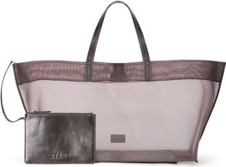 Staud Large Christos Mesh Tote in Espresso at Nordstrom