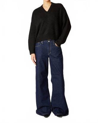 Nia Freya Long Sleeve Sweater In Black