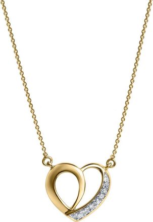 LuvMyJewelry Mirella Love Diamond Necklace in 14K Gold in 14K Yellow Gold at Nordstrom