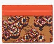 MCM Aren Card Case in Disco Visetos in Cognac at Nordstrom
