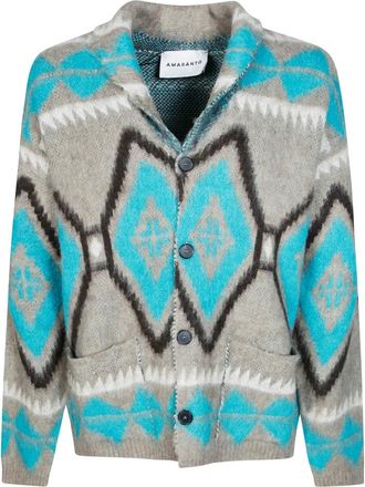 Amaranto Amar&aacute;nto, Truien & Vesten, Heren, Blauw, L, Katoen, Cardigan Fantasia