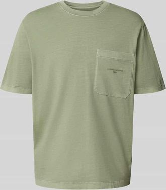 A|X Armani Exchange Relaxed Fit T-Shirt aus reiner Baumwolle mit Brusttasche in Mint, Größe XXL