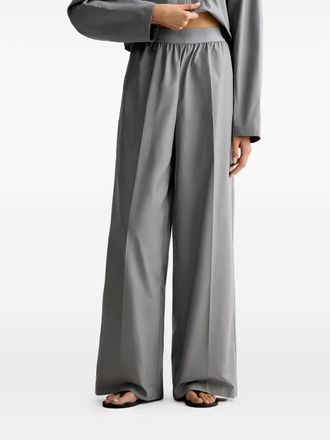 12 Storeez Pantaloni in cotone con vita elasticizzata - Grigio