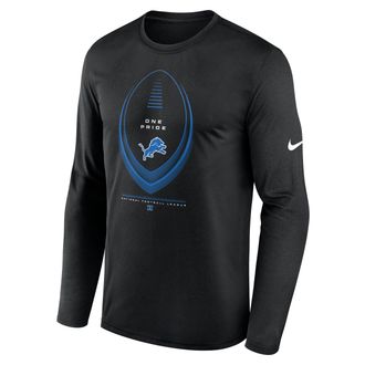Nike Detroit Lions Legend Icon Nike Mens Dri-FIT NFL Long-Sleeve T-Shirt in Black | NKHT00A9J-NDB