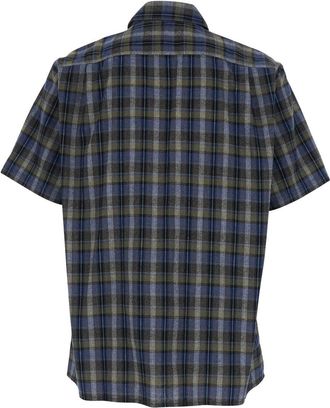 ERL Mens Checked Shirt Grey Cotton