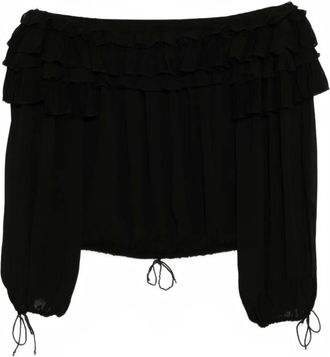 Cynthia Rowley ruffled blouse - Black