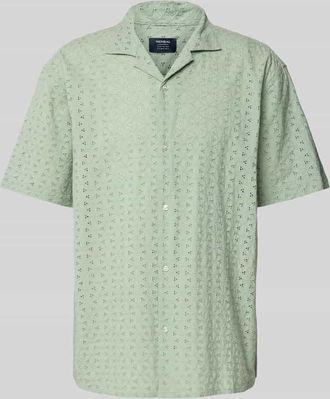 Mc Neal Regular Fit Freizeithemd mit Lochstickerei in Lind, Größe XXXL