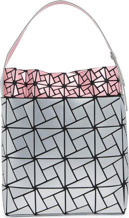 Patrizia Luca Double Layer Box Pattern Shoulder Bag in Silver/Pink at Nordstrom Rack