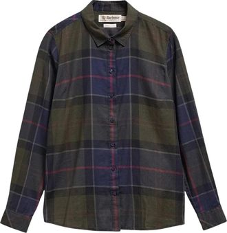 Barbour Bredon Regular Long-Sleeved Shirt - Dames - Overhemden - Veelkleurig - S - Katoen - Overhemden