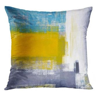 OEM Funda De Almohada Abstracta N&oacute;rdica De Lino Azul Gris&aacute;ceo, Funda Para Coj&iacute;n De Sof&aacute; De Sal&oacute;n, 4040 Cm Funda De Almohada Decorativa Para El Hogar, 6060