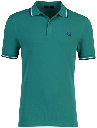 Fred Perry Groen poloshirt Fred Perry normale fit 2-knoops katoen pique