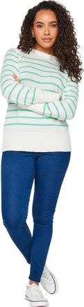 M&Co Womens White Stripe Jumper - Womens