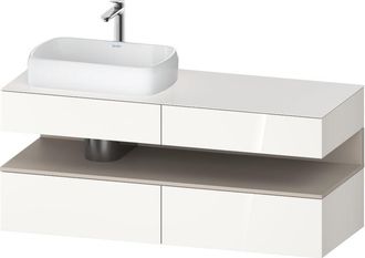 Duravit Qatego Consola Mueble Bajo Lavabo, 2 Extensiones, 2 - Duravit