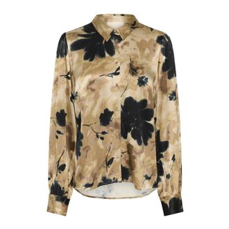 Soaked In Luxury Overhemden, Dames, Veelkleurig, M, Wol, Shirts